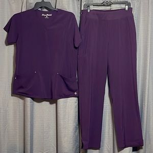 Purple Ladies scrub set